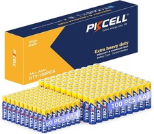 AA AAA Batteries Combo Pack 180 Count, 100 Double A Batteries and 80 Triple A...
