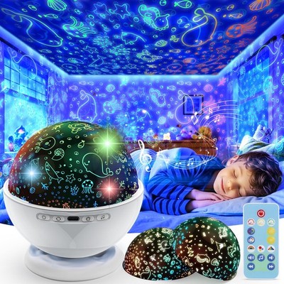 Night Light Projectornight Light For Kids Room With Remote And Timer360ฐ Rotatio