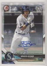 2018 Topps Holiday Bowman Auto 74/99 Braden Bishop #TH-BB Auto 5l1