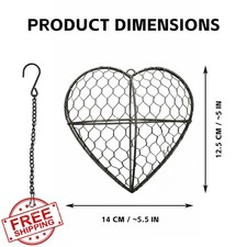 KHUVEZW Handmade Alpaca Fiber Bird Nesting Heart, Wild Bird Tree Shelter