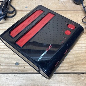 RetroDuo Nintendo NES & SNES 2in1 Twin Video Game Console System - Black/Red