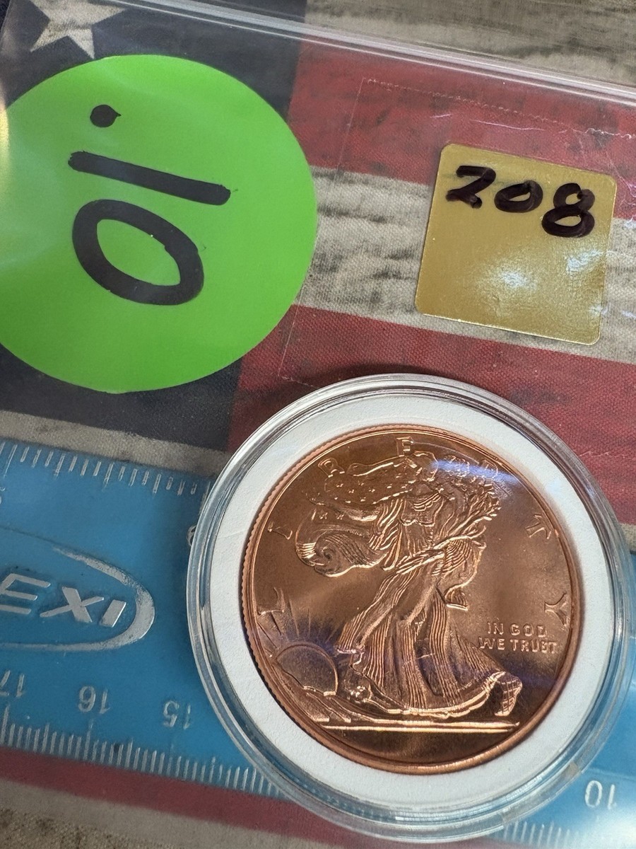 One / 1 Ounce Copper Bullion .999 Fine Copper: 2012 USA | eBay