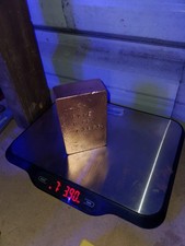 heavy 7.3lbs raw 99.99 pure copperbar ingot decorative or investment hand poured