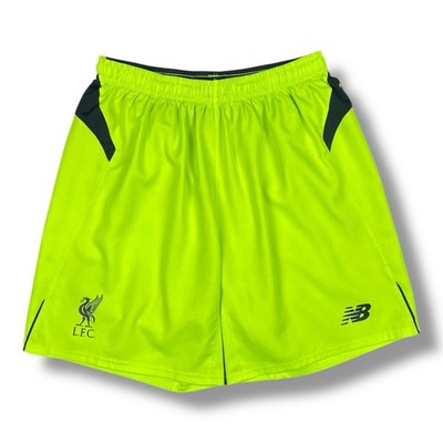 Liverpool FC 2016/17 Third Kit Shorts XL Neon Green New Balance NB Dry Soccer