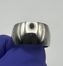 925 Sterling Silver Wide Band Ring 8.9mm Size 8 High Polish  C132