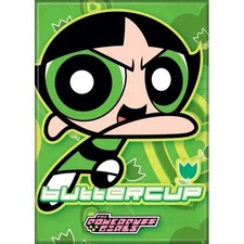 POWERPUFF GIRLS BUTTERCUP ATA-BOY MAGNET 2.5” X 3.5” NEW