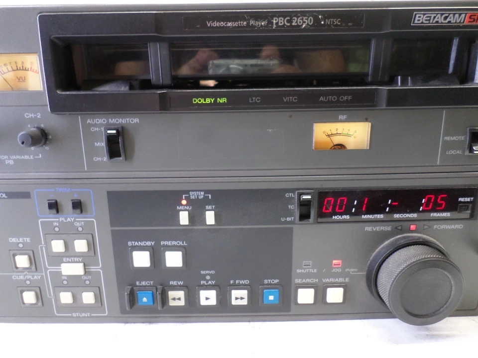 REPRODUCTOR DE CASETE DE VIDEO BETACAM SP PBC-2650 *LEER* T5-WH Foto 2 de 4
