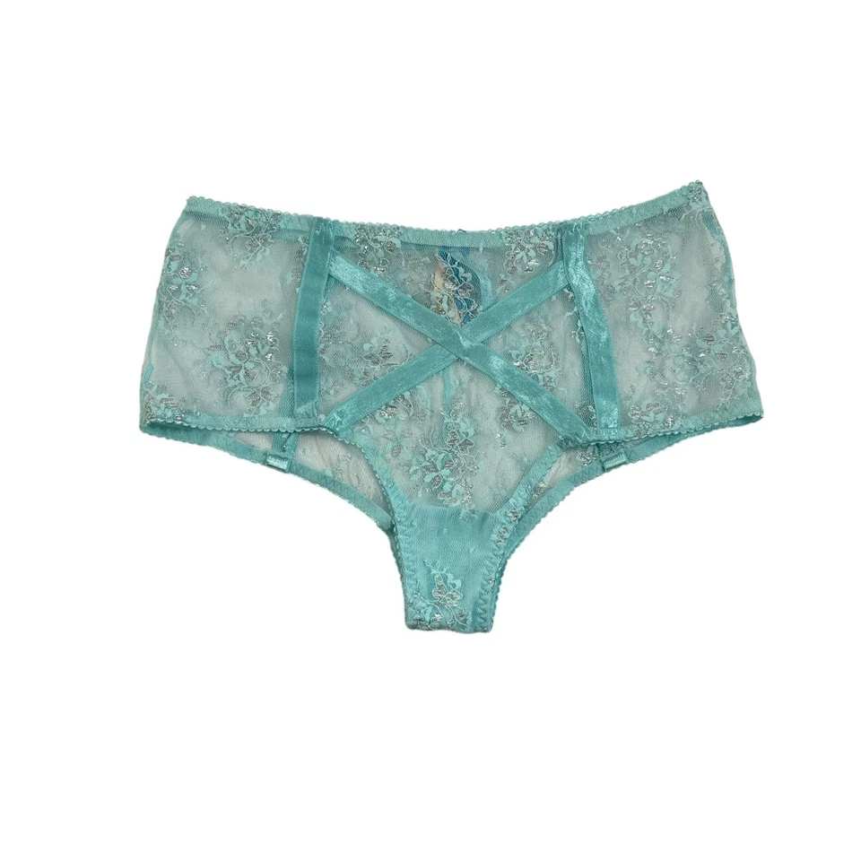 Calcinha Victoria’s Secret Sexy Little Things Vintage Cintura Alta Liga Burlesca - Imagem 2 de 4