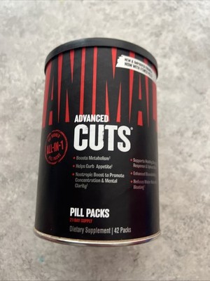 Universal Nutrition Animal Cuts Ripped and Peeled Thermogenic Fat Burner - 42...