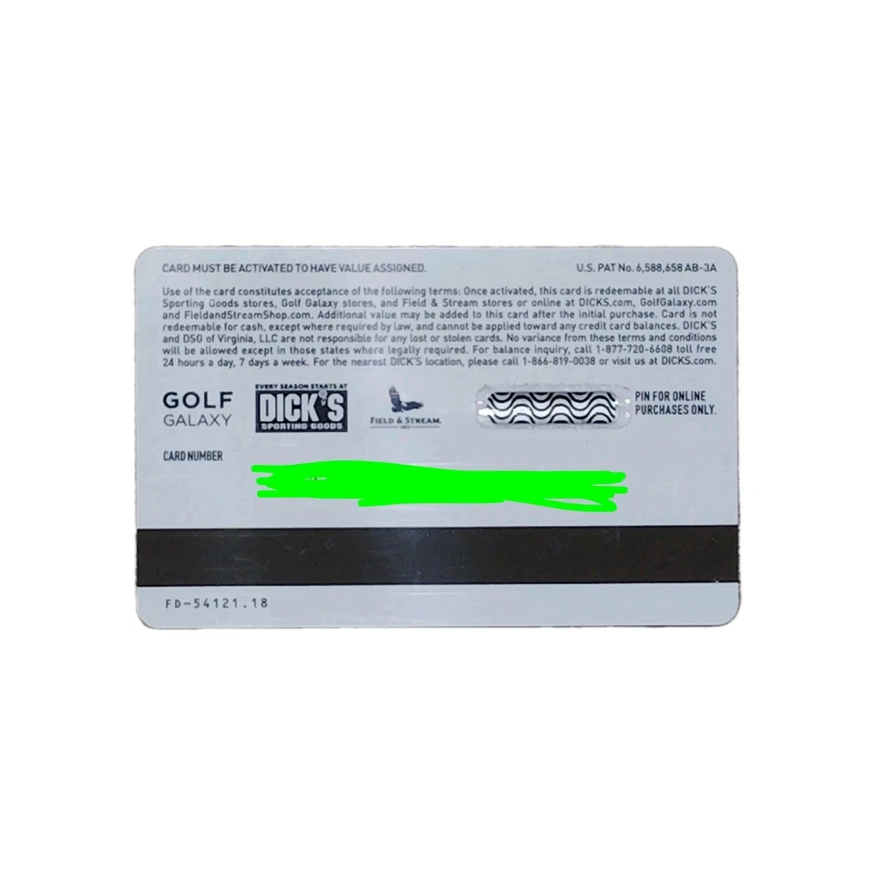 Dick's Sporting Goods $100 Gift Card - Physical Card ~ - Image 3 of 3