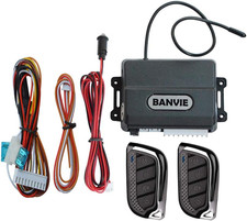 Car Keyless Entry System, Car Central Power Door Lock with 4 Button Remote Co...