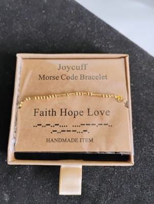 Morse code Joycuff bracelet