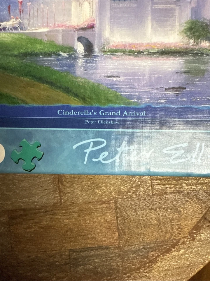 Quebra-cabeça Disney Fine Art Jogos de Búfalo Cinderelas Grande Chegada Castelo pôster novo na caixa - Imagem 3 de 4