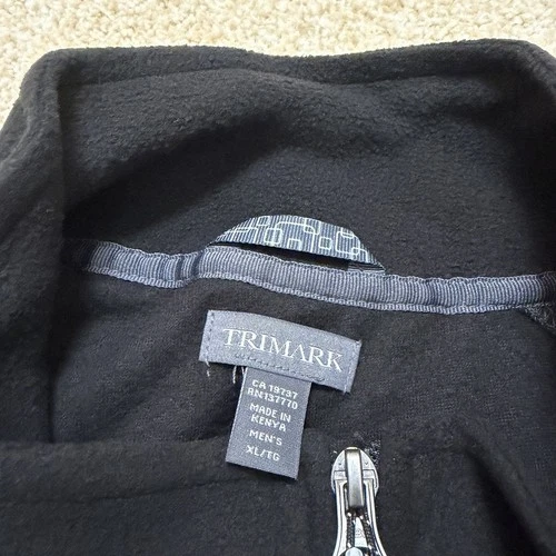 NWT Trimark Mens Size XL Black Full Zip Jacket Rixford Polyfleece Pocketed image 3