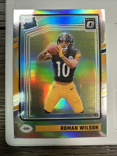 2024 Donruss Optic Football Roman Wilson Pink & Silver - Bild 3 von 4