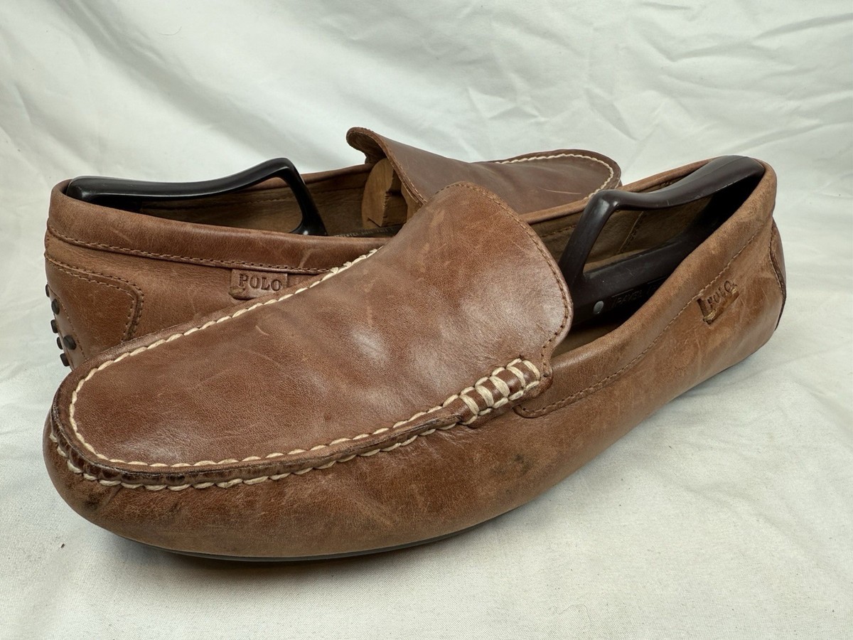 Polo brown leather drivers Amazon.com | POLO RALPH LAUREN Men main image 2