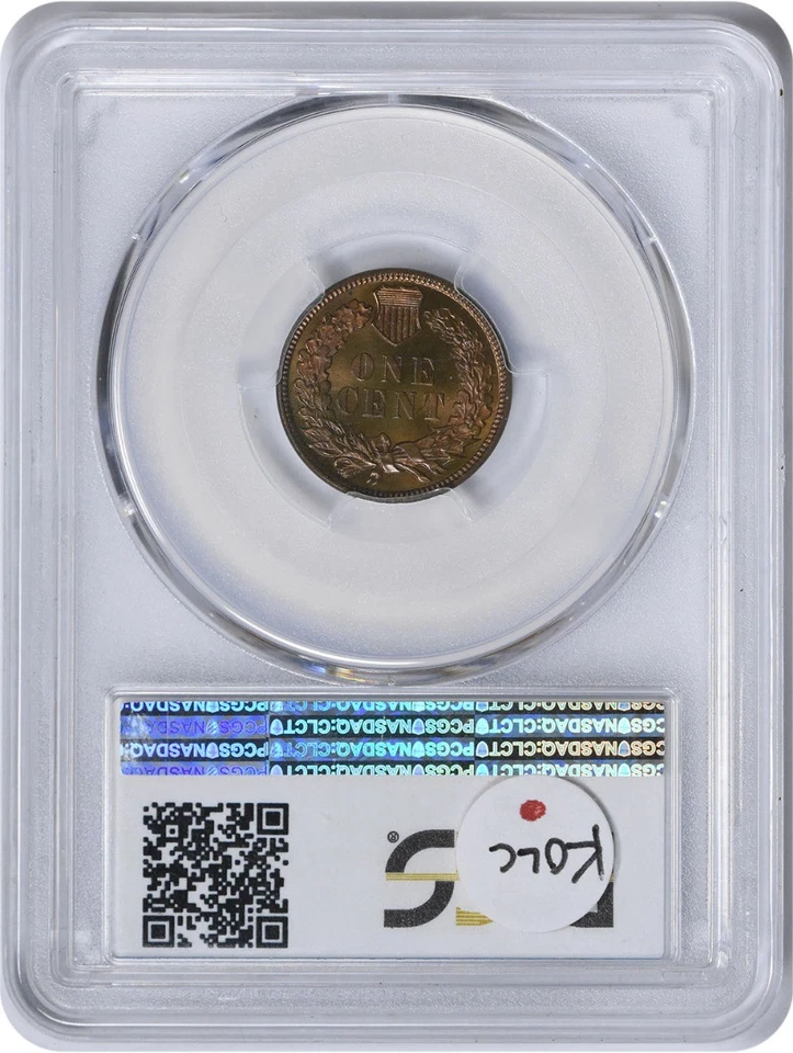 1884 Indian Cent PR66RB PCGS - Image 2 of 4