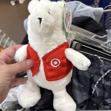 New Target Exclusive Giggle Scape Plush Vest 7" Polar Bear