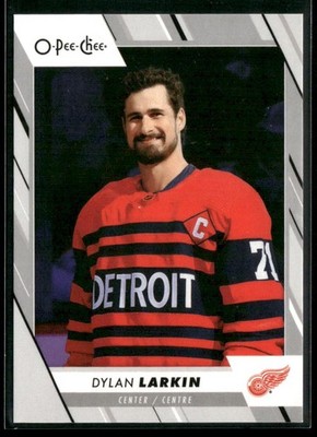 2023-24 O-Pee-Chee - Dylan Larkin #44 Helmet Off - Photo Variants SSP Easter Egg