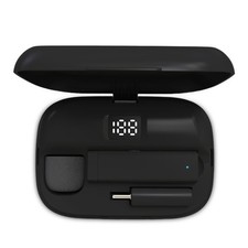 80mAh Rechargeable Battery Lavalier Mic 10Hours Working for Time Type-C Powered