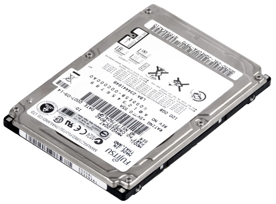 Fujitsu Hard Drive 120GB MHV2120AT 4.2K 8MB ATA 2.5'' - Image 2 of 3