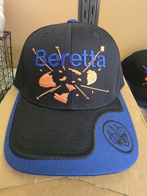 Beretta BT020299 Breaking Clay Hat 12 Pack Case Lot Black Blue Brim NEW
