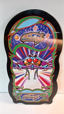 Vintage Galaga Holographic Lenticular Image Game Sign Game Room Arcade 19'' X 10''