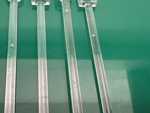 LEGO Bar 1 x 12 With 1 x 2 Plate, Clear Transparent From 99784, 10 Pieces - Picture 10 of 10
