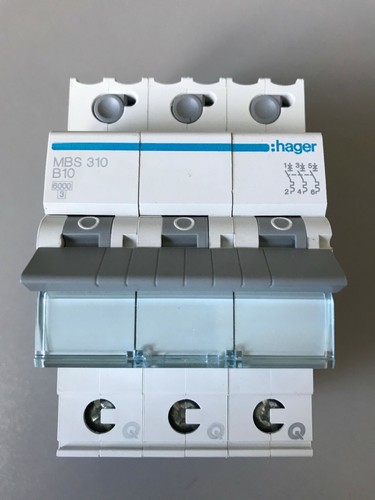 Hager LS Sicherungsautomat Leitungsschutzschalter MBN/MCN/MBS/MCS - 1/3-polig - Bild 48 von 73