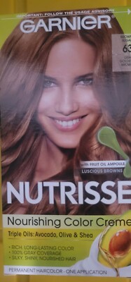 GARNIER NUTRISSE NOURISHING COLOR CREME 63-LIGHT GOLDEN BROWN APPLICATION
