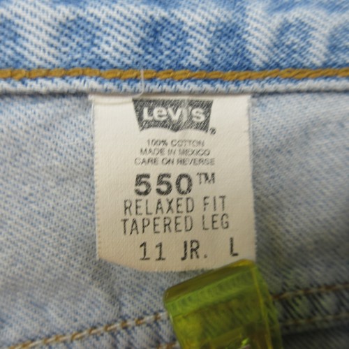VTG Levis Jeans Womens 11 L Blue 550 Relaxed Tapered Mom American Y2K Denim - Picture 22 of 23