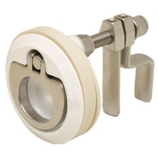 Gemlux 6265 Boat Lift Turn Latch Style G7974 White SS 2 1/2 Inch
