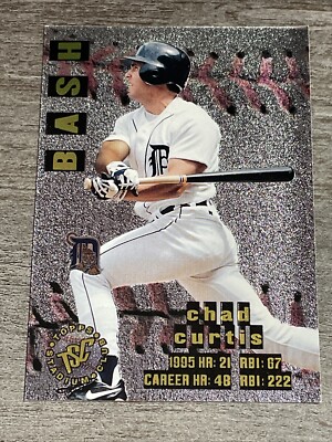 Chad Curtis 1996 Stadium Club Bash Burn Tigers #B&B9   *3165*