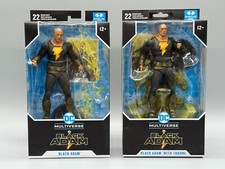 2 BLACK ADAM & BLACK ADAM w  THRONE 7  McFarlane Toys DC Multiverse Figure