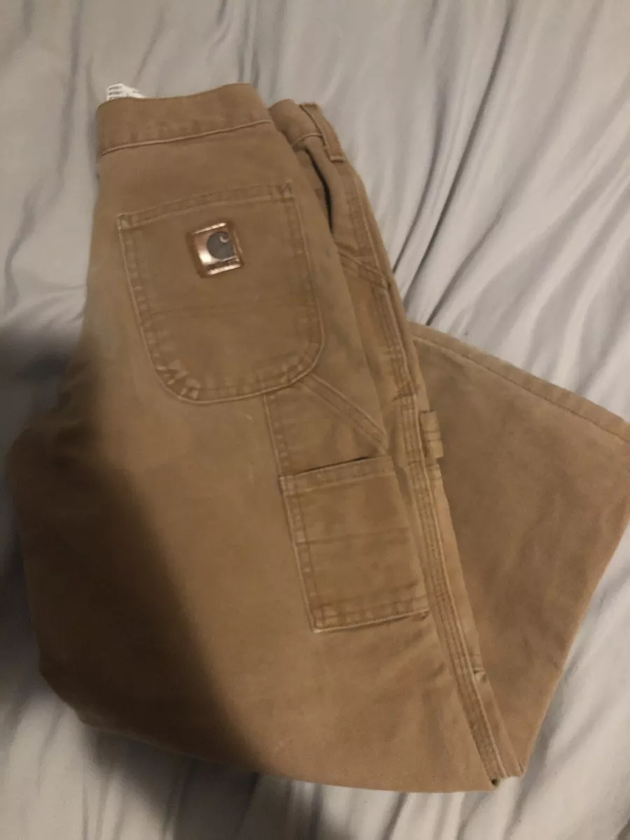 Carhartt Y26 BRN 8 Regular youth work pants