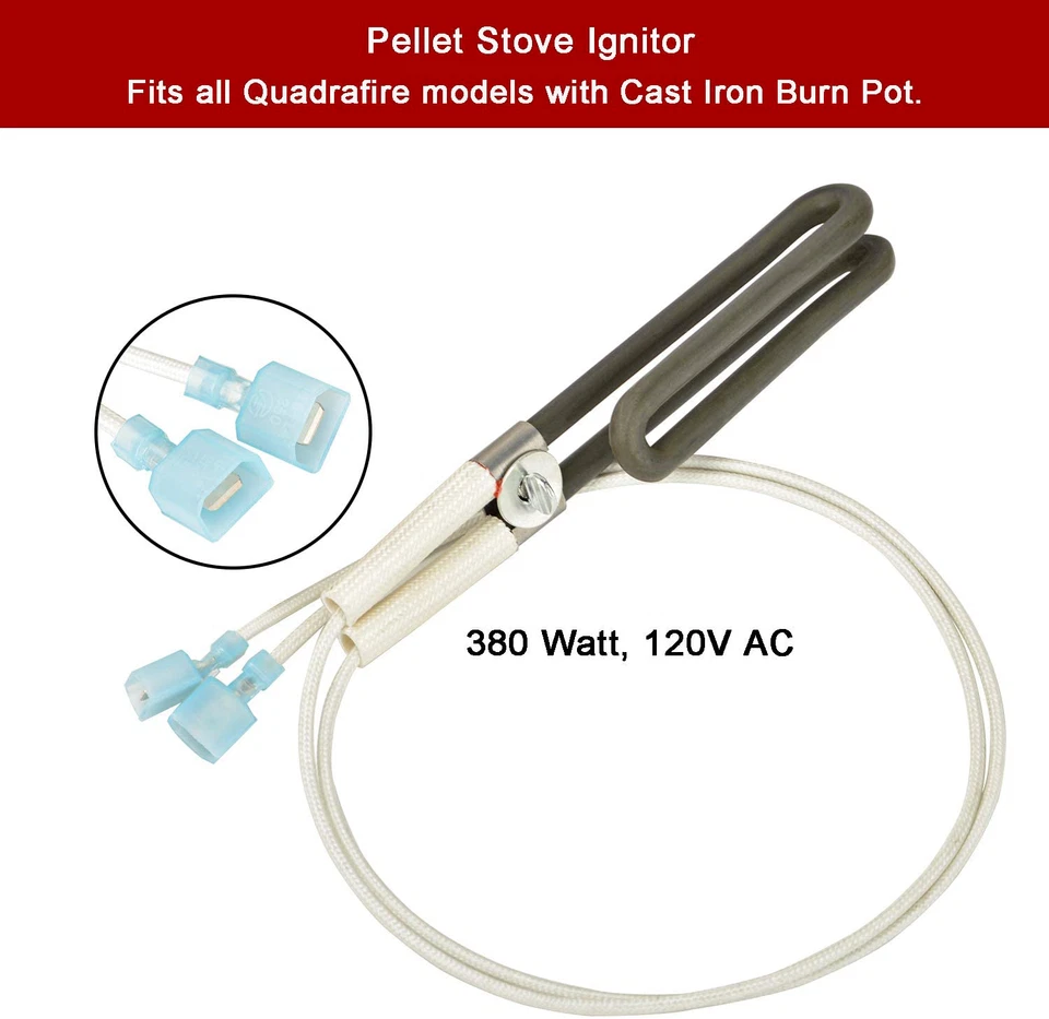 Pellet Stove Ignitor Fireplace Multi Fuel Loop Igniter Element for Quadrafire - Image 4 of 4