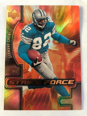 2000 Upper Deck Strike Force Germane Crowell #SF7 Detroit Lions