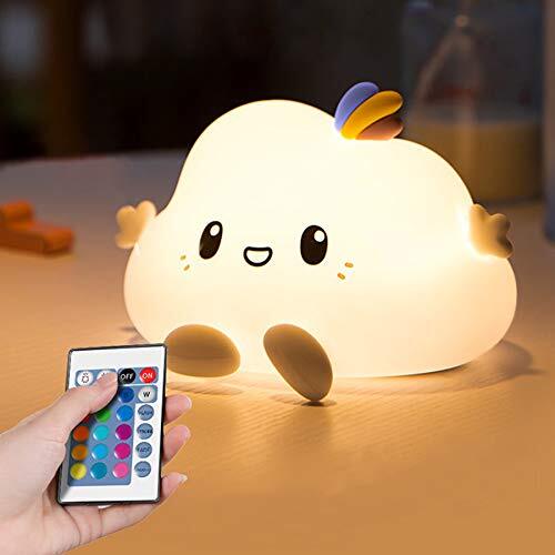 Cloud LED Night Light for Soft Silicone Light for Nursery Bedroom Colorful Sl...-image