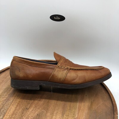 Cole Haan Mens Brown Pebble Leather Penny Loafer Dress Shoes Grand Os Size‎ 8.5 s-l400.jpg main image 3