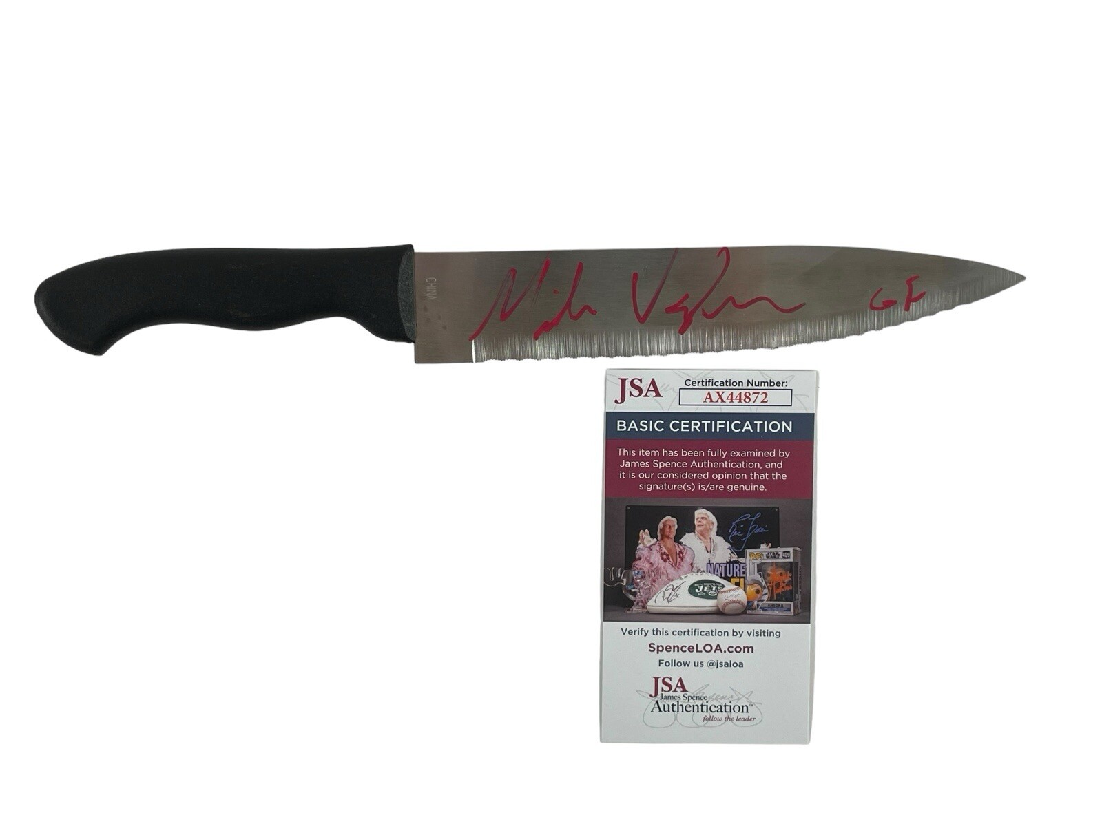 Mike Vaughn Signed Butcher Knife Scream TV Series Ghostface JSA