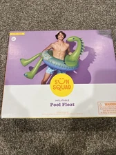 NEW Sun Squad 5' Wide Inflatable Pool FLOAT Tube DINOSAUR