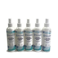 5 Because No-Rinse Cleansing Spray 6oz each With Aloe Vera & Vit E