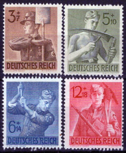ZAYIX Germany B237-B240 MH Semi-Postal Reich Labor Service Corpsmen 042523SM34 - Afbeelding 1 van 1