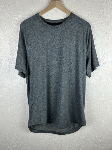 Lululemon meliertes graues sportliches Kurzarmshirt "Better Everyday" L/XL