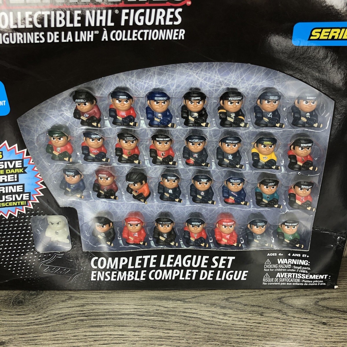 TeenyMates NHL Series 1 Complete League Set plus Glow in the Dark