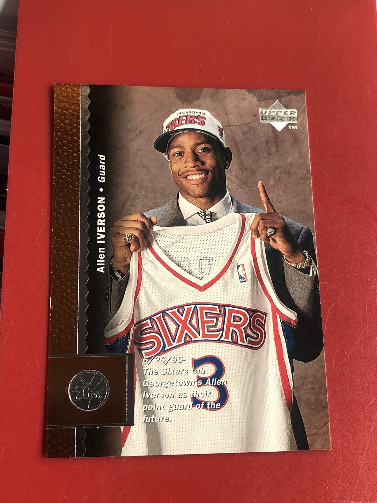 1996-97 Upper Deck Allen Iverson #91 Rookie RC HOF