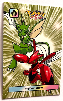2025 POKEMON ATTACK 2 DATABASE Card #105 SCYTHER & SCIZOR JOHTO