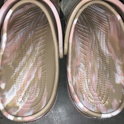 Crocs Classic Marbled Clog - Chai / Pink Rose Sz M10 W12 NWT  display picture 2