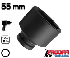KRAFT Power Schlagschrauber Nuss 3/4" Stecknuss 55 mm Steckschlüssel 6-Kant Kurz