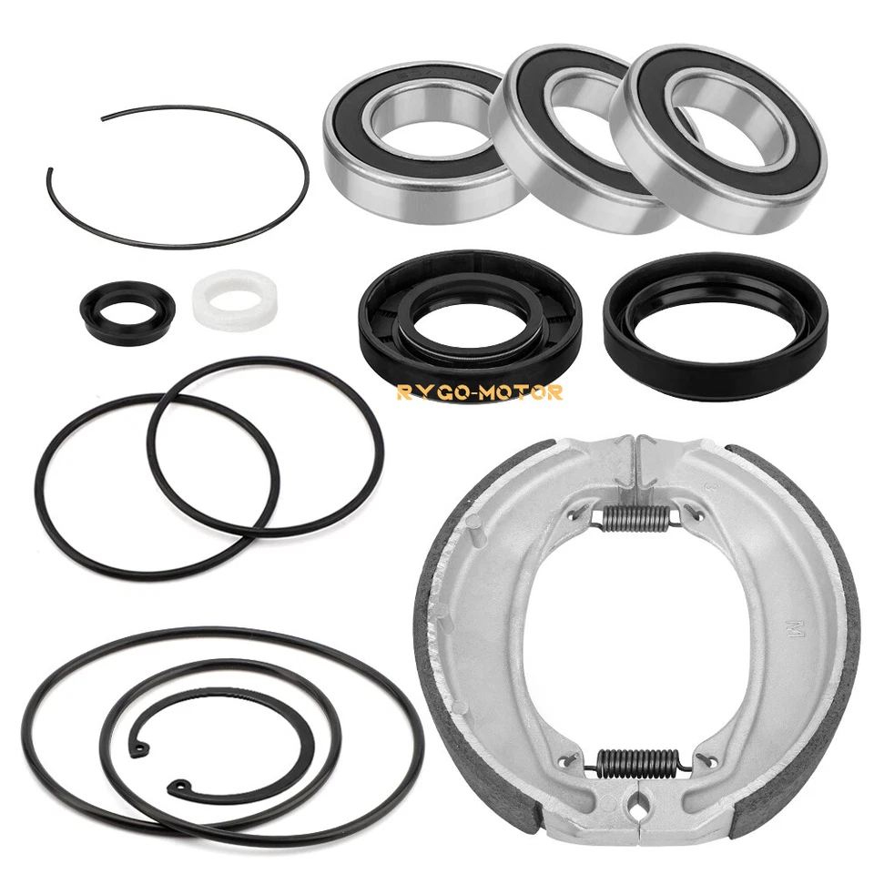 Kit de juntas y zapatas de cojinete de freno y eje trasero para Honda Recon 250 TRX250 1997-2024 Foto 2 de 4